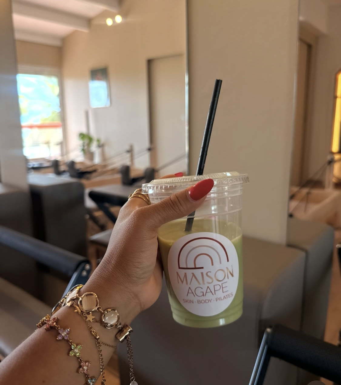 Matcha glacé à la marque Maison Agape