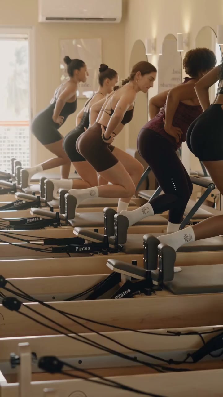 Cours collectif de Pilates Reformer